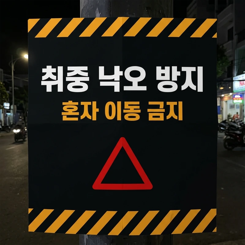 나트랑 유흥 주의 취중 낙오 혼자 이동 금지